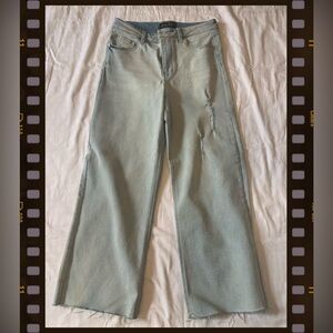 indigo Rein Wide leg, Light denim jean, Size 13/30